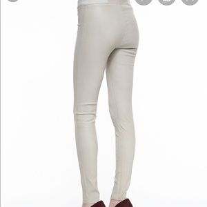 Alice + Olivia Gray Leather Leggings Pants Size 4